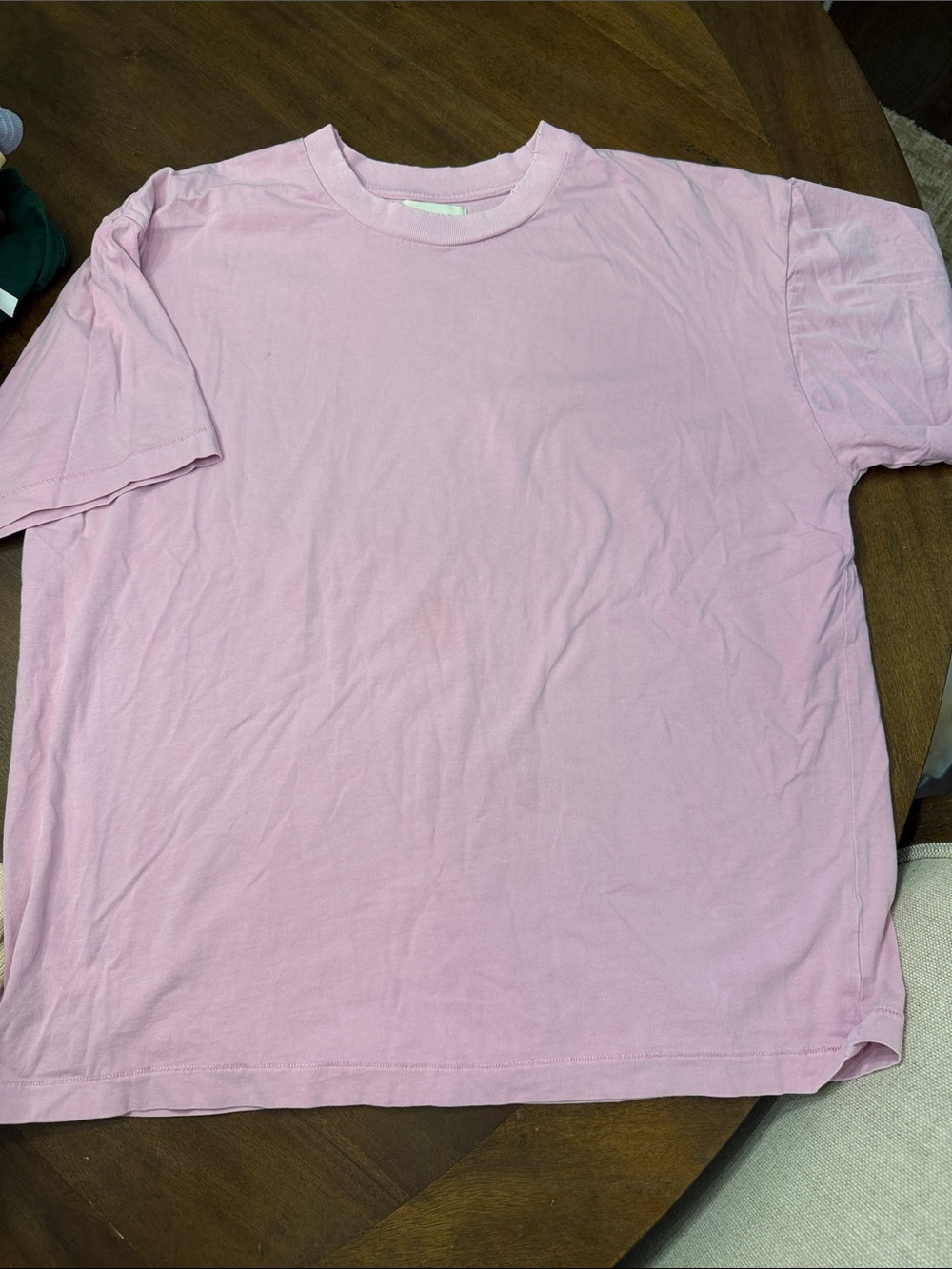 Classic women's Crewneck T‑Shirt in Light Pink